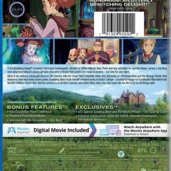 GKIDS Mary And The Witch's Flower Blu-ray/DVD -Outlet Blu-ray Store 191329055922 anime mary and the witchs flower bluray back