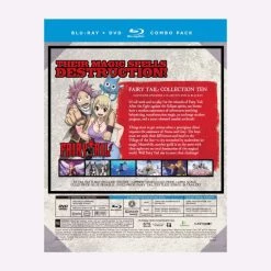FUNIMATION/CRUNCHYROLL Fairy Tail Collection 10 Blu-Ray/DVD -Outlet Blu-ray Store 704400014277 anime fairy tail collection 10 blu ray dvd back