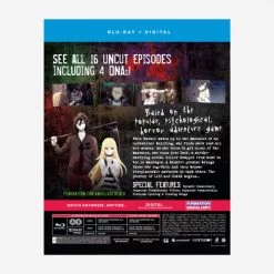 FUNIMATION/CRUNCHYROLL Angels Of Death Blu-ray -Outlet Blu-ray Store 704400018442 anime angels of death blu ray back