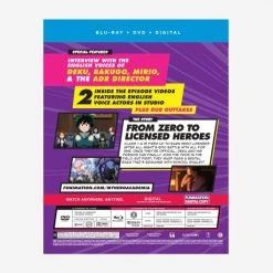 FUNIMATION/CRUNCHYROLL My Hero Academia Season 3 Part 2 Blu-ray/DVD -Outlet Blu-ray Store 704400022005 anime my hero academia season 3 part 2 blu ray back
