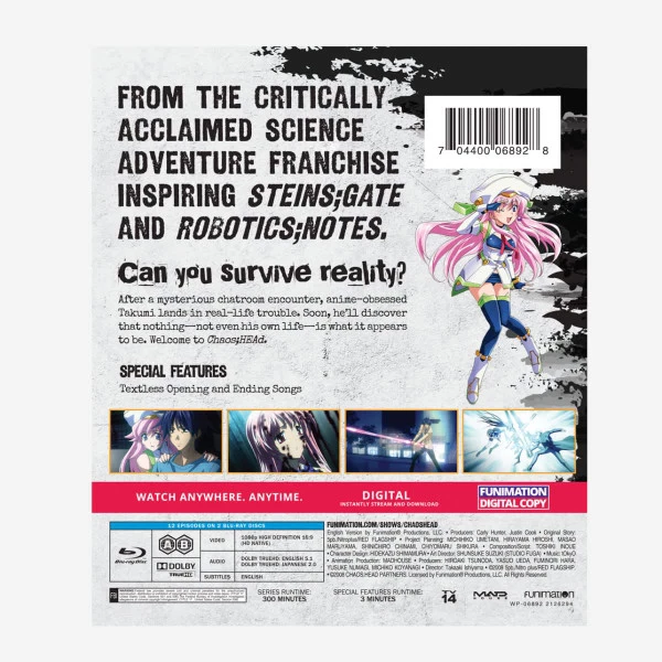 FUNIMATION/CRUNCHYROLL Chaos;Head Essentials Blu-ray 4 FUNIMATION/CRUNCHYROLL Chaos;Head Essentials Blu-ray - Image 2