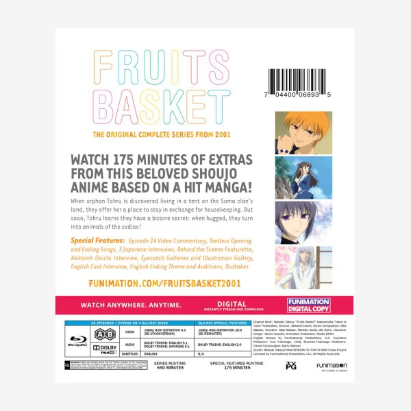 FUNIMATION/CRUNCHYROLL Fruits Basket Classics Blu-ray 4 FUNIMATION/CRUNCHYROLL Fruits Basket Classics Blu-ray - Image 2