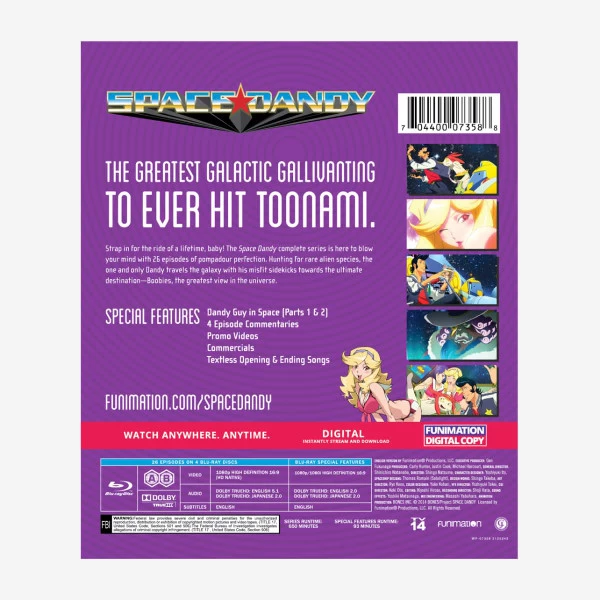 FUNIMATION/CRUNCHYROLL Space Dandy Complete Series Classics Blu-ray 4 FUNIMATION/CRUNCHYROLL Space Dandy Complete Series Classics Blu-ray - Image 2