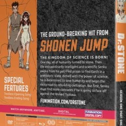 FUNIMATION/CRUNCHYROLL Dr. STONE Season 1 Part 1 Blu-ray/DVD -Outlet Blu-ray Store 704400102004 anime dr stone season 1 part 1 blu ray dvd back