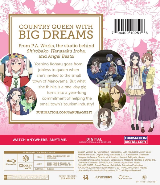 FUNIMATION/CRUNCHYROLL Sakura Quest Complete Series Essentials Blu-ray 4 FUNIMATION/CRUNCHYROLL Sakura Quest Complete Series Essentials Blu-ray - Image 2