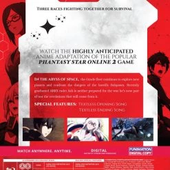 FUNIMATION/CRUNCHYROLL Phantasy Star Online 2 Episode Oracle Part 1 Blu-ray -Outlet Blu-ray Store 704400102646 anime phantasy star online 2 episode oracle part 1 blu ray back