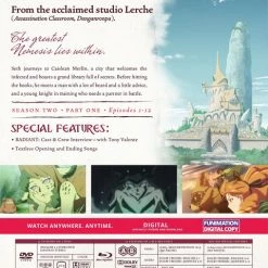 FUNIMATION/CRUNCHYROLL Radiant Season 2 Part 1 Blu-ray/DVD -Outlet Blu-ray Store 704400102721 anime radiant season 2 part 1 blu ray dvd back