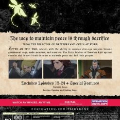 FUNIMATION/CRUNCHYROLL Fairy Gone Season 1 Part 2 Blu-ray -Outlet Blu-ray Store 704400102738 anime fairy gone season 1 part 2 blu ray back