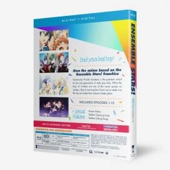 FUNIMATION/CRUNCHYROLL Ensemble Stars! Part 1 Blu-ray -Outlet Blu-ray Store 704400102998 anime ensemble stars part 1 blu ray back