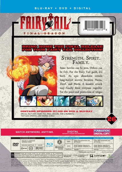 FUNIMATION/CRUNCHYROLL Fairy Tail Final Season Part 26 Blu-ray/DVD 4 FUNIMATION/CRUNCHYROLL Fairy Tail Final Season Part 26 Blu-ray/DVD - Image 2