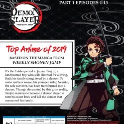 FUNIMATION/CRUNCHYROLL Demon Slayer Kimetsu No Yaiba Part 1 Standard Edition Blu-ray -Outlet Blu-ray Store 704400103483 anime demon slayer kimetsu no yaiba part 1 blu ray back
