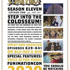 FUNIMATION/CRUNCHYROLL One Piece Season 11 Part 1 Blu-ray/DVD 5 FUNIMATION/CRUNCHYROLL One Piece Season 11 Part 1 Blu-ray/DVD -Outlet Blu-ray Store 704400103629 anime one piece season 11 back