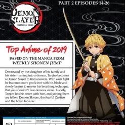 FUNIMATION/CRUNCHYROLL Demon Slayer Kimetsu No Yaiba Part 2 Standard Edition Blu-ray -Outlet Blu-ray Store 704400103698 anime demon slayer kimetsu no yaiba part 2 standard edition blu ray back