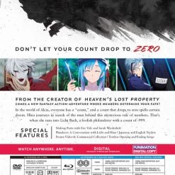 FUNIMATION/CRUNCHYROLL Plunderer Part 1 Blu-ray/DVD -Outlet Blu-ray Store 704400103773 anime plunderer part one blu ray dvd back