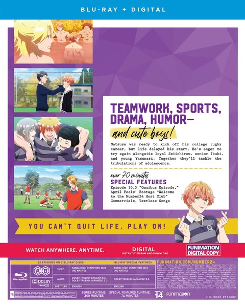 FUNIMATION/CRUNCHYROLL Number24 Blu-ray 4 FUNIMATION/CRUNCHYROLL Number24 Blu-ray - Image 2