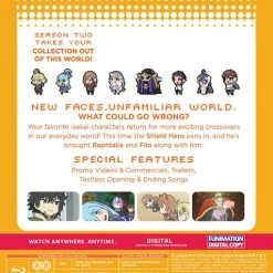 FUNIMATION/CRUNCHYROLL Isekai Quartet2 Season 2 Blu-ray -Outlet Blu-ray Store 704400103865 anime isekai quartet2 season 2 blu ray back