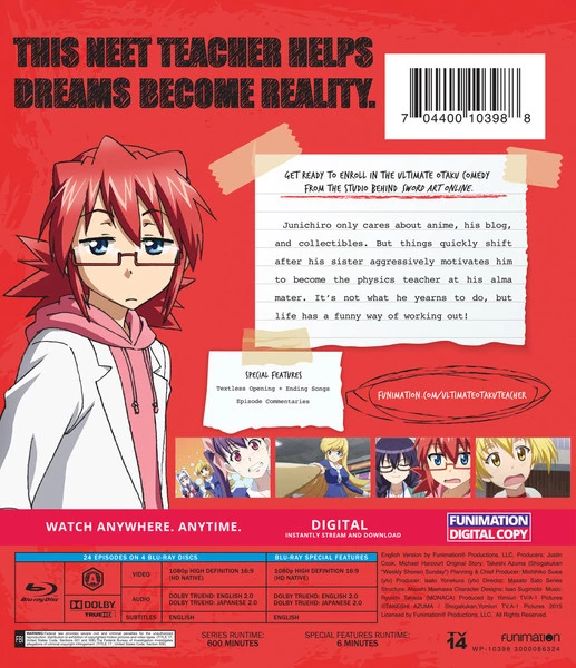 FUNIMATION/CRUNCHYROLL Ultimate Otaku Teacher Complete Series Essentials Blu-ray 4 FUNIMATION/CRUNCHYROLL Ultimate Otaku Teacher Complete Series Essentials Blu-ray - Image 2
