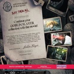 FUNIMATION/CRUNCHYROLL Goblin Slayer Goblin's Crown Movie Blu-ray -Outlet Blu-ray Store 704400104732 anime goblin slayer goblins crown movie blu ray back
