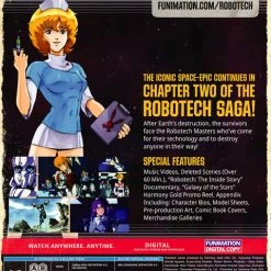 FUNIMATION/CRUNCHYROLL Robotech Part 2 The Masters Saga Blu-ray 5 FUNIMATION/CRUNCHYROLL Robotech Part 2 The Masters Saga Blu-ray -Outlet Blu-ray Store 704400104855 anime robotech part 2 the masters saga blu ray back