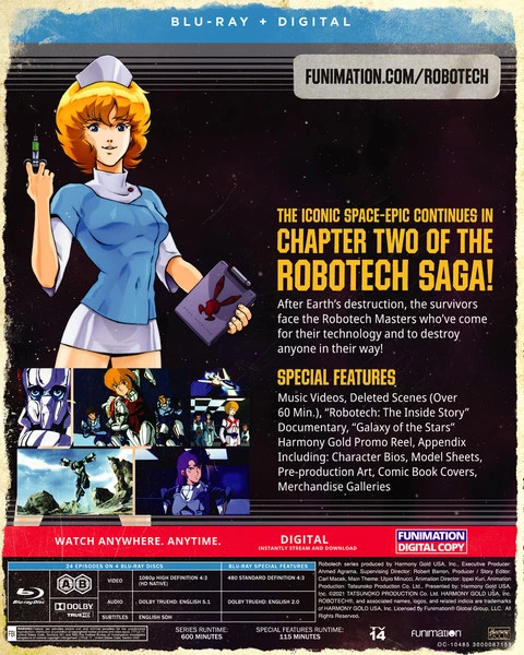 FUNIMATION/CRUNCHYROLL Robotech Part 2 The Masters Saga Blu-ray 4 FUNIMATION/CRUNCHYROLL Robotech Part 2 The Masters Saga Blu-ray - Image 2