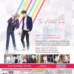 FUNIMATION/CRUNCHYROLL A3! Season Autumn & Winter Blu-ray -Outlet Blu-ray Store 704400105029 anime a3 season autumn winter blu ray back