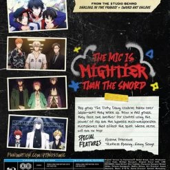 FUNIMATION/CRUNCHYROLL Hypnosis Mic Division Rap Battle Rhyme Anima Blu-ray -Outlet Blu-ray Store 704400105098 anime hypnosis mic division rap battle ryhme anima back