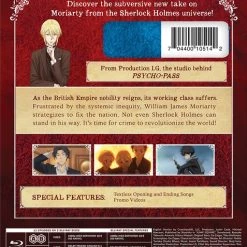 FUNIMATION/CRUNCHYROLL Moriarty The Patriot Part 1 Blu-ray -Outlet Blu-ray Store 704400105142 anime moriarty the patriot part 1 blu ray back