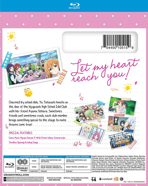 FUNIMATION/CRUNCHYROLL Love Live! Nijigasaki High School Idol Club Season 1 Blu-ray 4 FUNIMATION/CRUNCHYROLL Love Live! Nijigasaki High School Idol Club Season 1 Blu-ray - Image 2