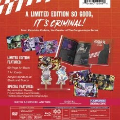 FUNIMATION/CRUNCHYROLL Akudama Drive Limited Edition Blu-Ray/DVD -Outlet Blu-ray Store 704400105494 anime akudama drive limited edition back