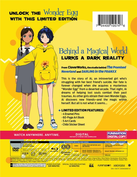 FUNIMATION/CRUNCHYROLL Wonder Egg Priority Limited Edition Blu-ray/DVD 8 FUNIMATION/CRUNCHYROLL Wonder Egg Priority Limited Edition Blu-ray/DVD - Image 6