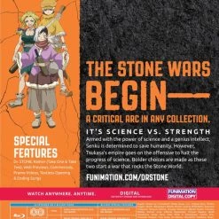 FUNIMATION/CRUNCHYROLL Dr. STONE Season 2 Blu-ray -Outlet Blu-ray Store 704400105975 anime dr stone season 2 blu ray back