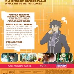 FUNIMATION/CRUNCHYROLL Log Horizon Destruction Of The Round Table Blu-ray -Outlet Blu-ray Store 704400106033 anime log horizon destruction of the round table back