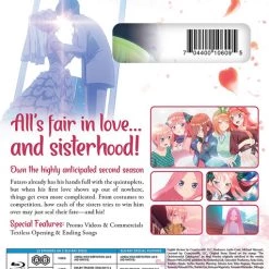 FUNIMATION/CRUNCHYROLL The Quintessential Quintuplets Season 2 Blu-ray -Outlet Blu-ray Store 704400106095 anime the quintessential quintuplets season 2 blu ray back
