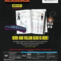 FUNIMATION/CRUNCHYROLL My Hero Academia Season 5 Part 2 Limited Edition Blu-ray/DVD 9 FUNIMATION/CRUNCHYROLL My Hero Academia Season 5 Part 2 Limited Edition Blu-ray/DVD -Outlet Blu-ray Store 704400106378 anime my hero academia season 5 part 2 limited edition blu ray dvd back