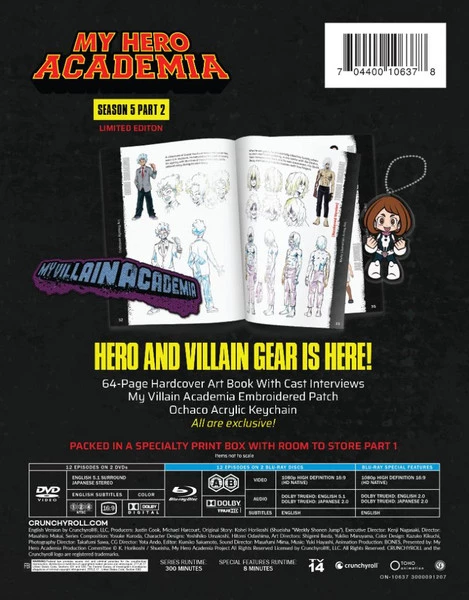 FUNIMATION/CRUNCHYROLL My Hero Academia Season 5 Part 2 Limited Edition Blu-ray/DVD 6 FUNIMATION/CRUNCHYROLL My Hero Academia Season 5 Part 2 Limited Edition Blu-ray/DVD - Image 4