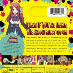 FUNIMATION/CRUNCHYROLL ZOMBIE LAND SAGA REVENGE Season 2 Blu-ray -Outlet Blu-ray Store 704400106453 anime zombie land saga revenge season 2 blu ray back