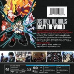 FUNIMATION/CRUNCHYROLL My Hero Academia Season 5 Part 2 Blu-ray/DVD -Outlet Blu-ray Store 704400106538 anime my hero academia season 5 part 2 blu ray dvd back