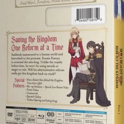 FUNIMATION/CRUNCHYROLL How A Realist Hero Rebuilt The Kingdom Part 1 Blu-ray/DVD -Outlet Blu-ray Store 704400106750 anime how a realist hero rebuilt the kingdom part 1 blu ray back