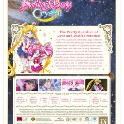 VIZ Sailor Moon Crystal Set 2 Limited Edition Blu-ray/DVD -Outlet Blu-ray Store 782009244035 anime sailor moon crystal set 2 limited edition blu ray dvd back