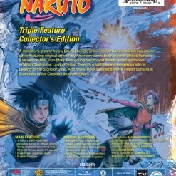 VIZ Naruto Triple Feature Collector's Edition Steelbook Blu-ray -Outlet Blu-ray Store 782009245919 anime naruto triple feature collectors edition steelbook blu ray back