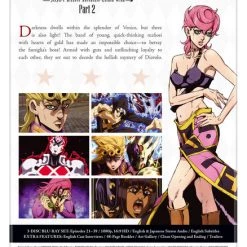 VIZ JoJo's Bizarre Adventure Golden Wind Set 2 Limited Edition Blu-ray -Outlet Blu-ray Store 782009246749 anime jojos bizzare adventure golden wind set 2 limited edition blu ray back