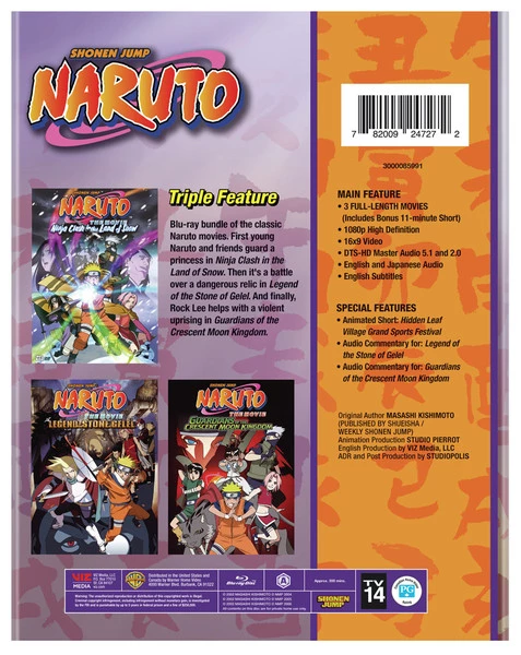 VIZ Naruto Triple Feature Blu-ray 4 VIZ Naruto Triple Feature Blu-ray - Image 2