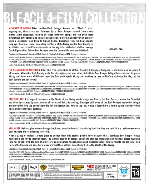 VIZ Bleach 4-Film Collection Blu-ray 4 VIZ Bleach 4-Film Collection Blu-ray - Image 2