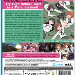 SENTAI FILMWORKS Girls Und Panzer Complete TV Series Blu-ray -Outlet Blu-ray Store 814131018540 Blu ray Girls und Panzer back