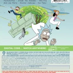 WARNER Rick And Morty Seasons 1-4 Blu-ray -Outlet Blu-ray Store 883929737123 anime rick and morty seasons 1 4 blu ray back