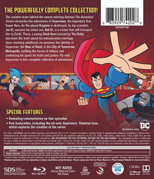 WARNER Superman The Complete Animated Series Blu-ray 4 WARNER Superman The Complete Animated Series Blu-ray - Image 2
