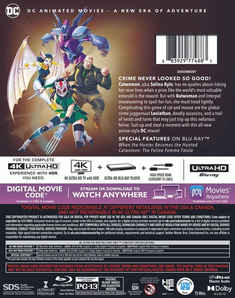WARNER Catwoman Hunted 4K HDR/2K Blu-ray 4 WARNER Catwoman Hunted 4K HDR/2K Blu-ray - Image 2