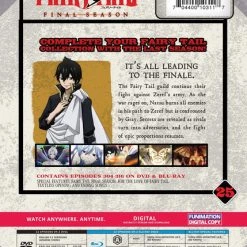 FUNIMATION/CRUNCHYROLL [Imperfect] Fairy Tail Final Season Part 25 Blu-ray/DVD -Outlet Blu-ray Store IMP 704400103117 anime fairy tail final season part 25 blu ray dvd back