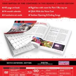 FUNIMATION [Imperfect] Fire Force Season 2 Part 2 Limited Edition Blu-ray/DVD -Outlet Blu-ray Store IMP 704400104763 anime fire force season 2 part 2 limited edition blu ray dvd back